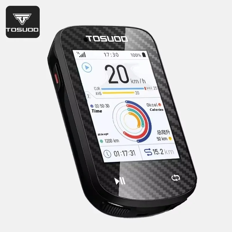 

TOSUOD GPS Bicycle Computer Bicycle Speed, Bicycle Accessories Highway Bicycle Code Table Riding Navigation Mountain Bike Touch