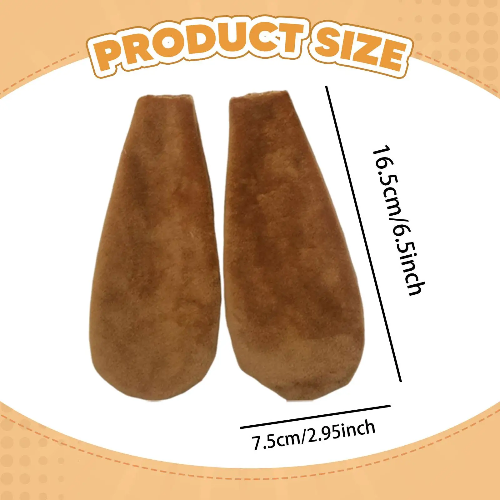 10 paia di orecchie di coniglio doppio lato vestito operato costume da cartone animato copricapo orecchie pelose di animali per accessori toppe fai da te festa