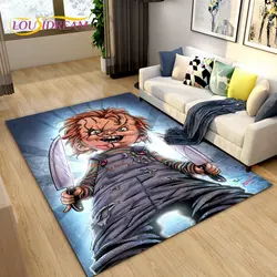 Cartoon Horror Movie Characters Chucky Saw Area Rug,Halloween Carpet Rug for Living Room Bedroom Sofa,Doormat Non-slip Floor Mat