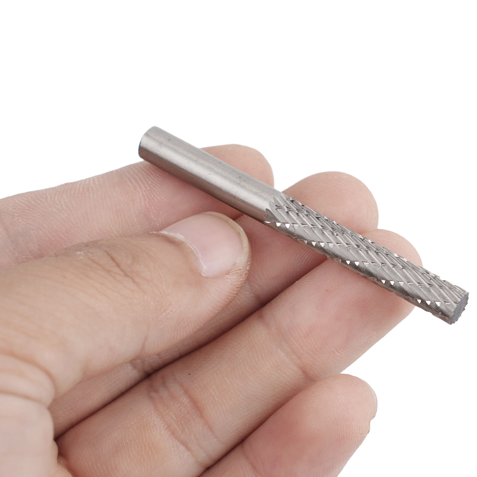 6mm Shank High-Speed Steel Rotary Burr Tool for Wood Carving, Plastic Polishing, Soft Metal Deburring, Root Tone Grinding, 1 Pc