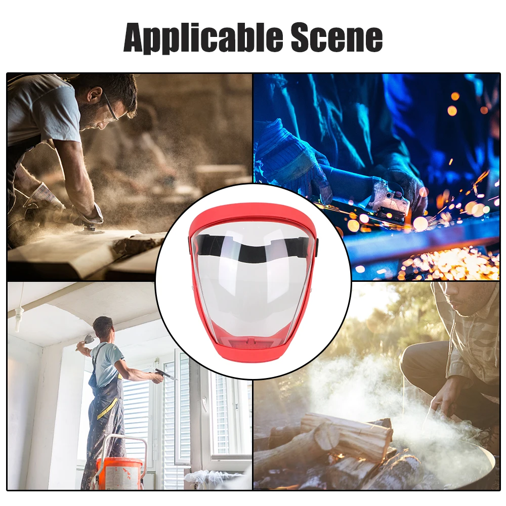 أداة المطبخ قناع مقاوم للرذاذ الزيتي للدراجات النارية والدراجات قناع الغبار حماية غطاء الوجه درع الوجه الكامل مع المرشحات #2