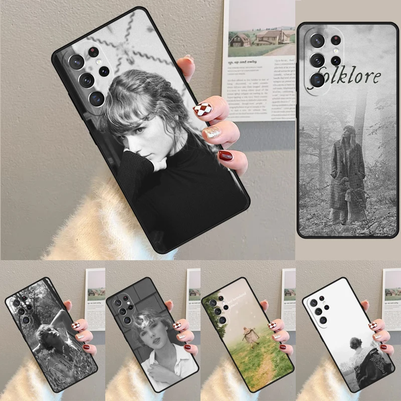 Cover For Samsung Galaxy S24 Ultra S21 S22 S8 S9 S10E Note 10 20 Plus FE S23 Folklore Phone case Coque