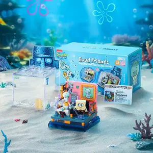 سبونجبوب الحبار غرفة مخالب نموذج الطوب طوب طقم ، الحلي سطح المكتب ، هدايا ألعاب الأطفال ، سبونجبوب ، باتريك ستار ، كروستی كراب أعلى 10 مبيعات ليغو سبونجبوب - رقم 6