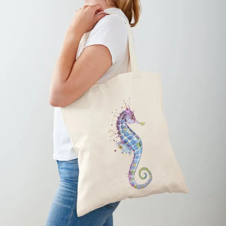 

Seahorse - Purple Tote Bag Lady bag tote bag men's large size bags