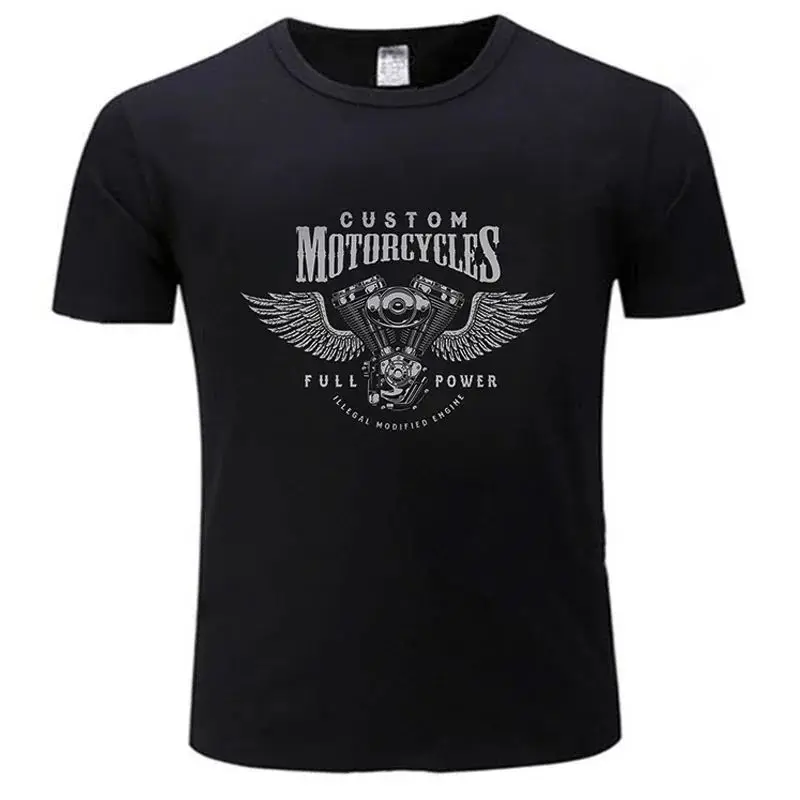 Men's and Women's T-shirts Men's Streetwear Casual graphics Car Helicopter Bike Bobber Motorcycle Harley-Davidson Hurricane Fash