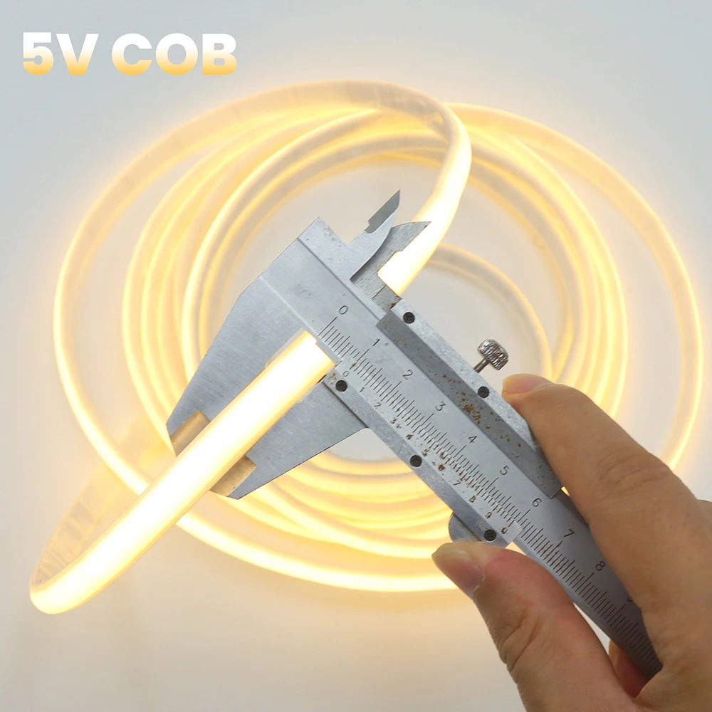 5V COB LED Silikon-Neonstreifenlicht mit Sensor, automatisches Ein-/Ausschalten, dimmbar, USB-/Batteriebetrieb, wasserdicht, flexibles Linearlampenlicht 3000K 4000K 6000K – Detail 24