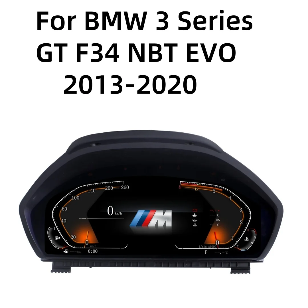 

12.3 Inch Linux LCD Dashboard Cluster For BMW 3 Series GT F34 NBT EVO 2013-2020 Speedometer Car Digital Instrument Screen