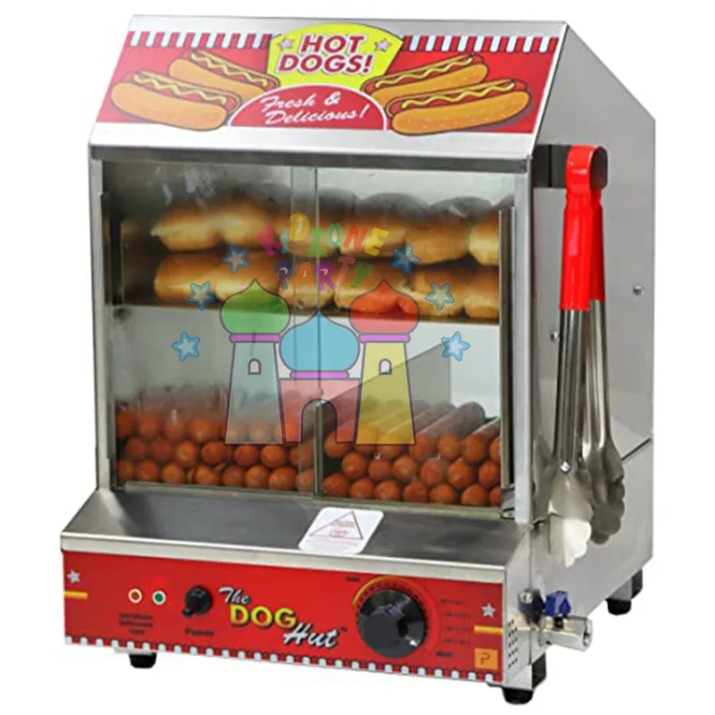 commercial stainless steel paragon hot dog steamer machine with temperature control