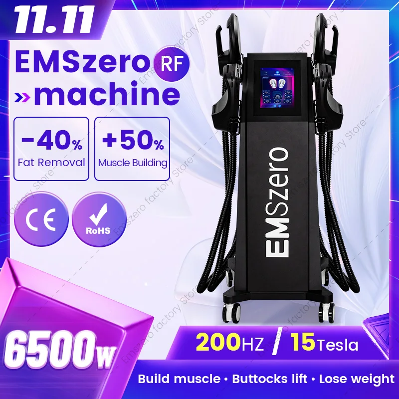 Upgrade 6500W EMSzero RF Machine Double 11 Sales Slimming Shaping Non-invasive ABS Muscle Stimulator Nova Body Sculpt Machine