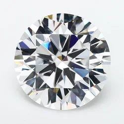 Size 9mm-25mm 5A Round White Cubic Zirconia Stone Loose CZ Synthetic Gemstone For Jewelry Making