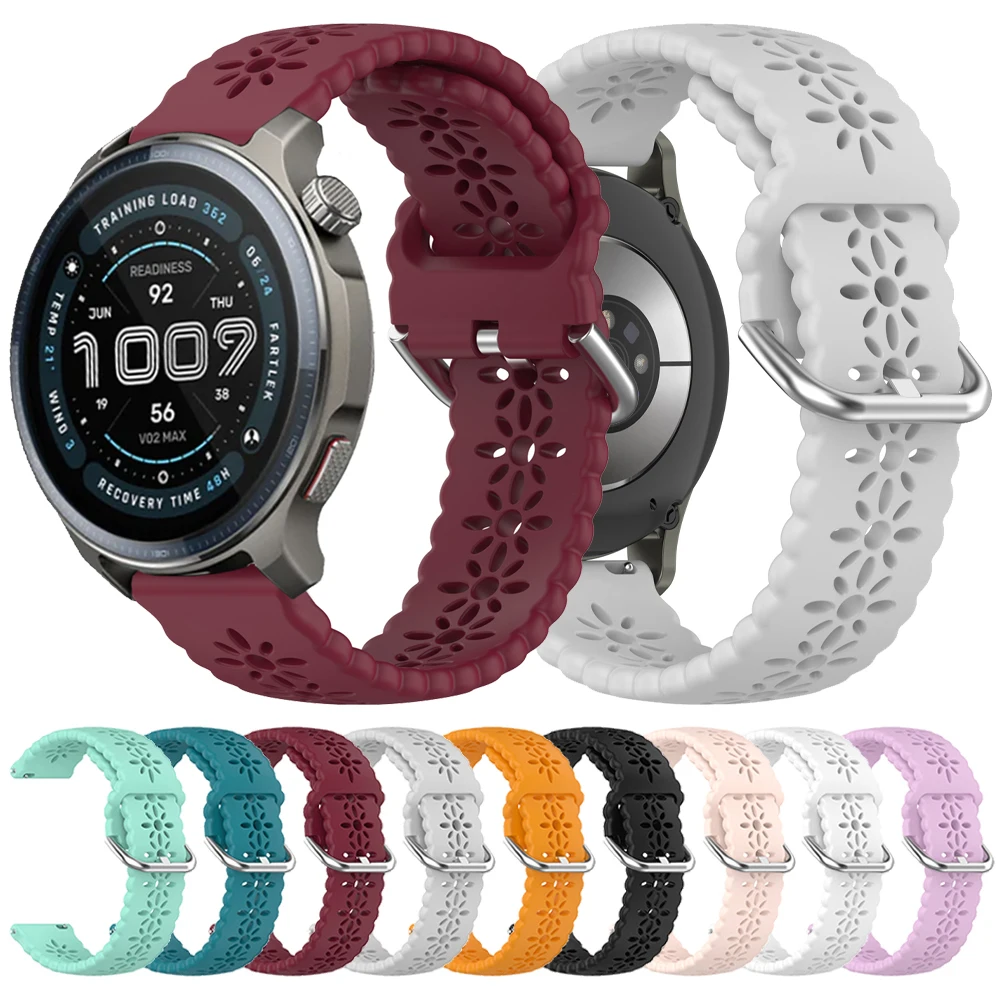 20mm 22mm Silicone Band For Huami Amazfit Balance 2 Strap Amazfit BALANCE/GTR 4 2e/GTR3 Pro GTS 4/2mini bip 6/Bip 3 Pro Bracelet