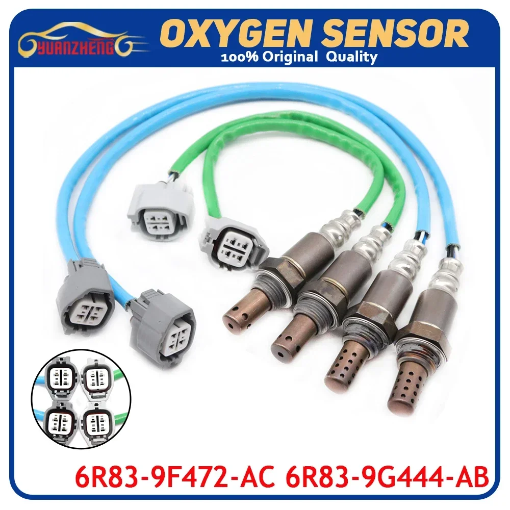 4pcs Up+Downstream Air Fuel Ratio Lambda O2 Oxygen Sensor 6R83-9F472-AC 6R83-9G444-AB For Jaguar XJR XJ8 Vanden Plas 2005-2007