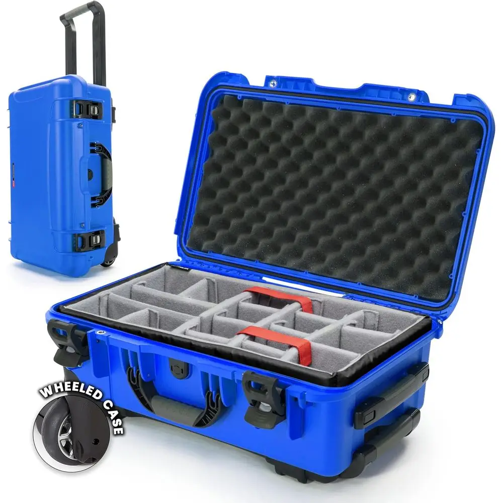 

935 Hard Case with Padded Divider – Waterproof Equipment Case with Wheels, 22” x 14” x 9” – Dustproof and Impact Resistant, Airl