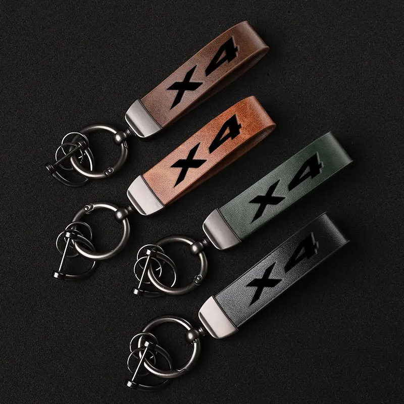 Portachiavi in vera pelle di lusso portachiavi per auto gioielli regalo personalizzato per accessori per auto BMW X4