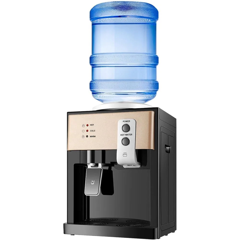 Hot and Cold Water Dispenser Top Loading Water Cooler Dispenser 3 Temperature Settings 3 To 5 Gallon Bottles for Home Office