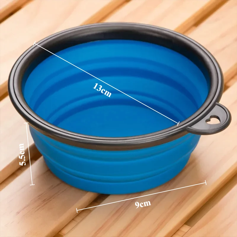 Collapsible Portable Dogs Feeding Bowl Pet Dogs Folding Water Food Dish Bowl Dog Cat Portable Feeder for Travel 1pcs