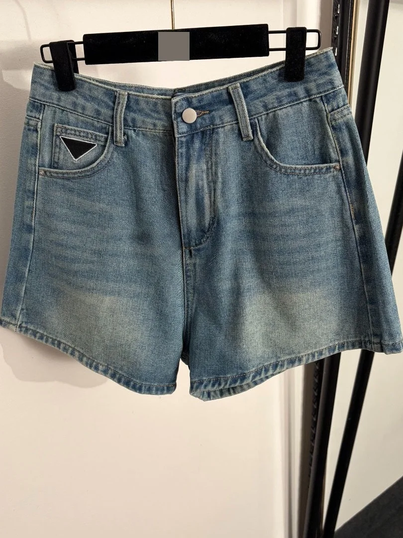 High Waist Denim Shorts Women's Summer Slimming Versatile Hong Kong Style Design Casual Wide Leg Pants Hot Shorts
