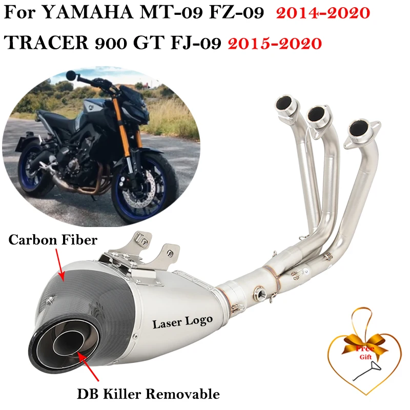 

Full Systems For YAMAHA MT-09 MT09 FZ-09 FZ09 FJ-09 FJ09 TRACER 900 GT 2014-2020 Motorcycle Exhaust Modify Escape Carbon Muffler