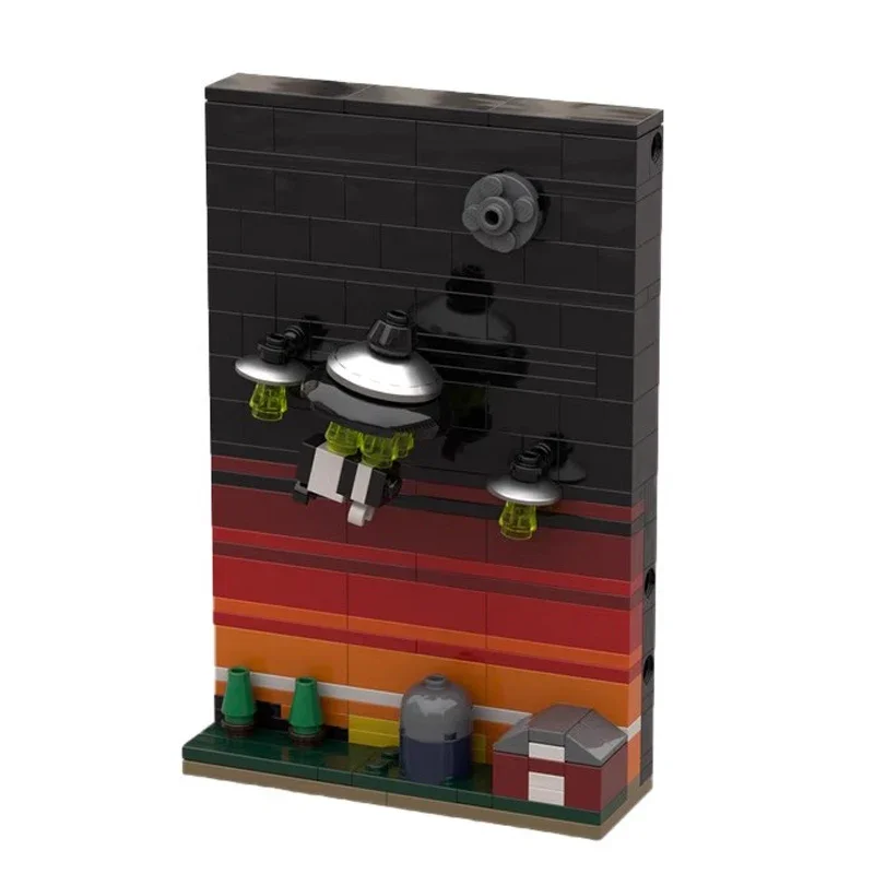 MOC Kreatives Universum Weltraumgeschichte Postkarte Baustein-Modell DIY Kinder-Puzzle Montage-Spielzeug Geburtstagsgeschenk Dekoration – Detail 25