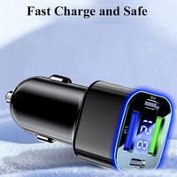 Digital Display Car Charger 5usb 250W Four-port Square Charge Phone Charging PD Five One Fast Car Mobile QC3.0 Charger To H H6I8