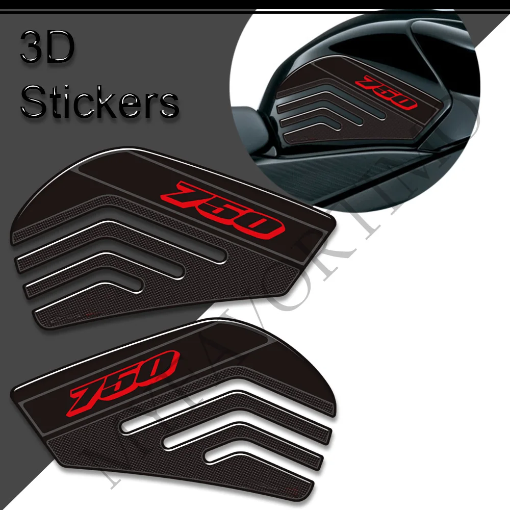 For Suzuki GSXR750 GSX750R Motorcycle Fuel Tank Knee Protector 3D Fishbone Stickers for Enhanced Protection And Customization 2