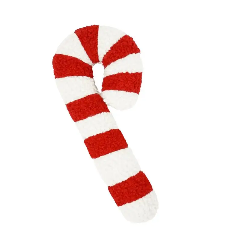 Christmas Candy Pillow Soft and Comfortable Candy Cane Throw Pillow Sofa Bed Decorative Chair Cushion Christmas Gift for Kids