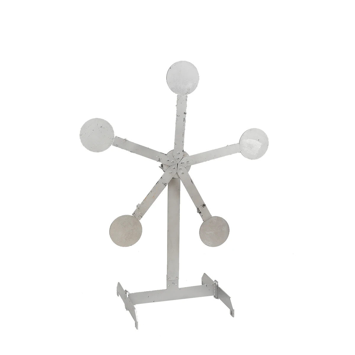 Portable Metal Target Stand Steel Shooting Target 8" Paddles Steel Anti-Rust Oil