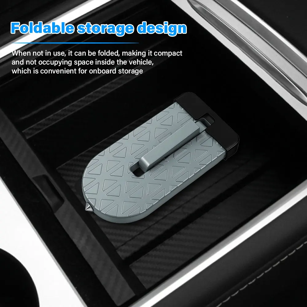 Universal Foldable Car Step,Roof Rack Ladder for SUV Truck, Anti-Slip Pedal Footrest, Easy Install Car Accessories with Hook