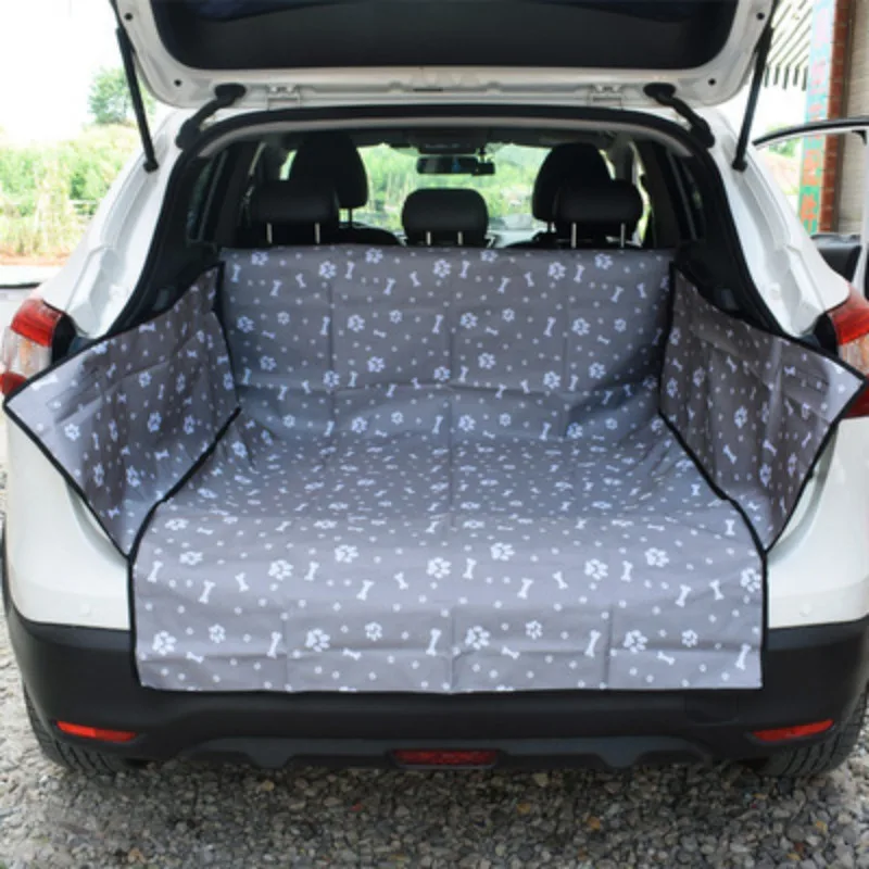 Pet Dog Car Seat Cover Trunk Mat Dog Carrier Trunk Cargo Liner for Pet Waterproof Oxford Cloth Dog Cat Back Seat Covers