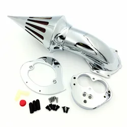 Kit de admisión de limpiador de aire cromado para motocicleta, pincho para Kawasaki Vulcan 1500 1600 Classic 2000-2012