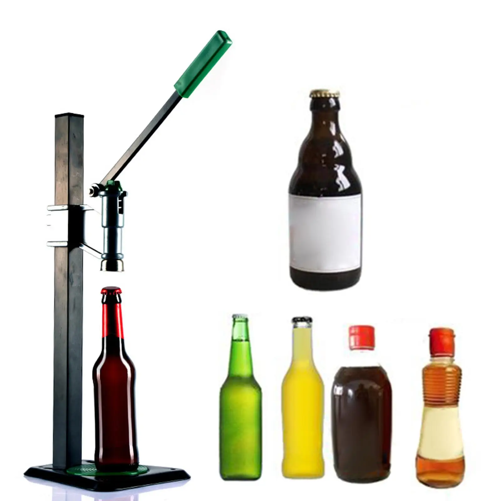 Iron Bench Bottle Capper Crown Capper Homebrewing and Winemaking Supplies Manual Bottle Sealer Capping Machine Sealing Ttool