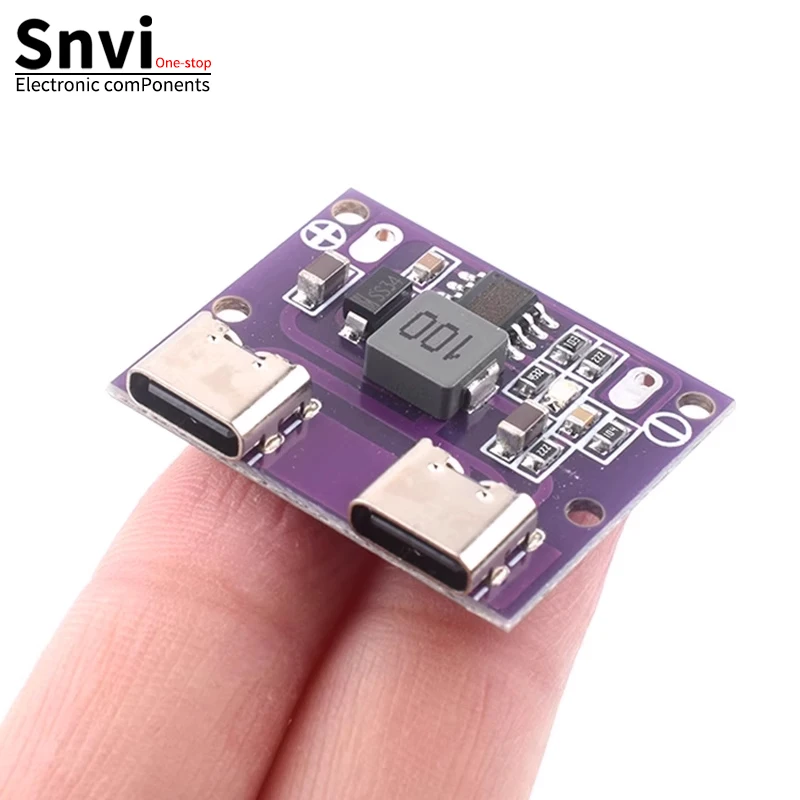 Snvi saída usb dupla TYPE-C DC6V-36V para 5v 3a DC-DC interface dupla TYPE-C módulo step-down módulo de carregamento 9v/12v/24v/36v