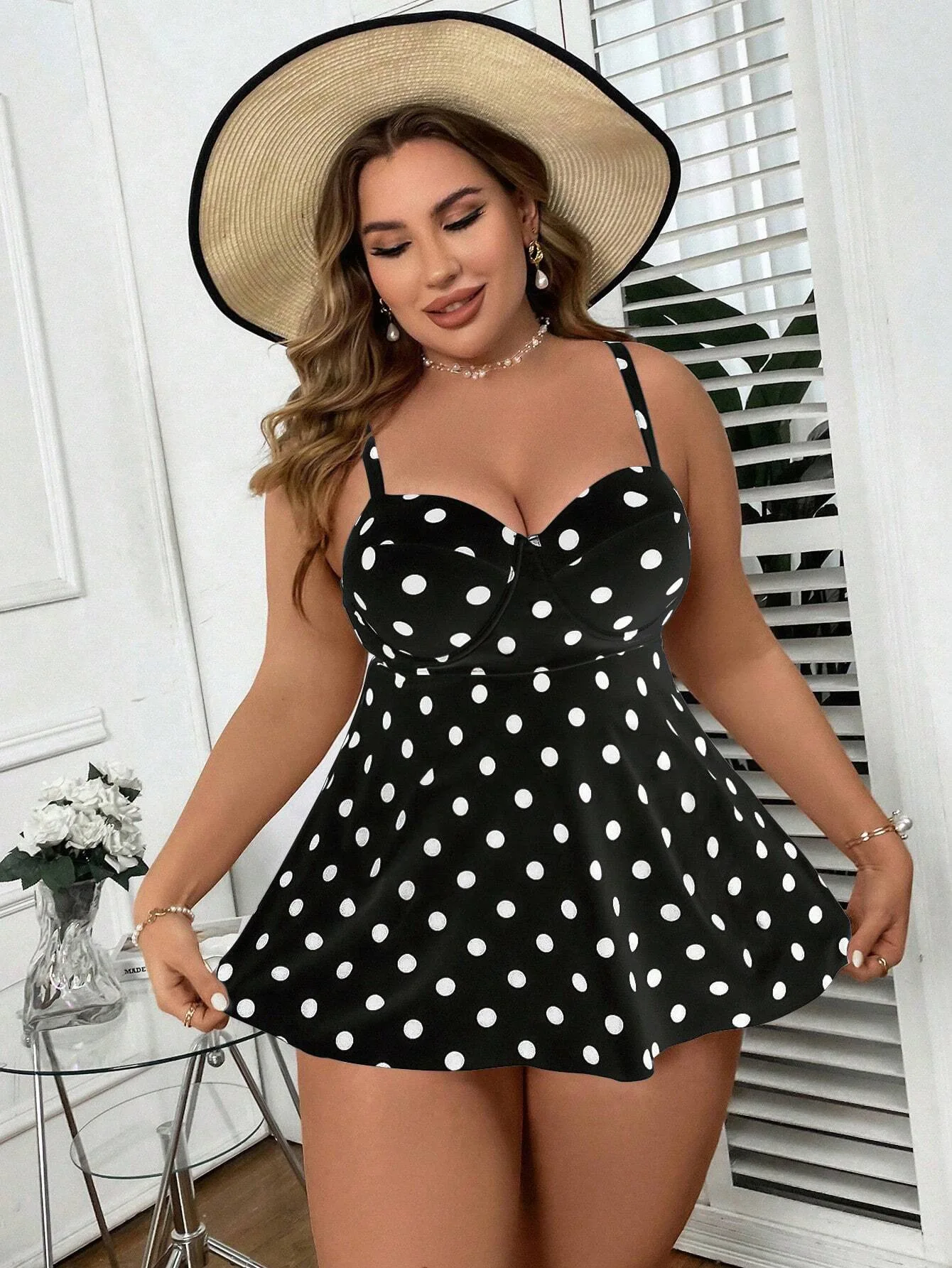 Detalle de la tela del traje de bano