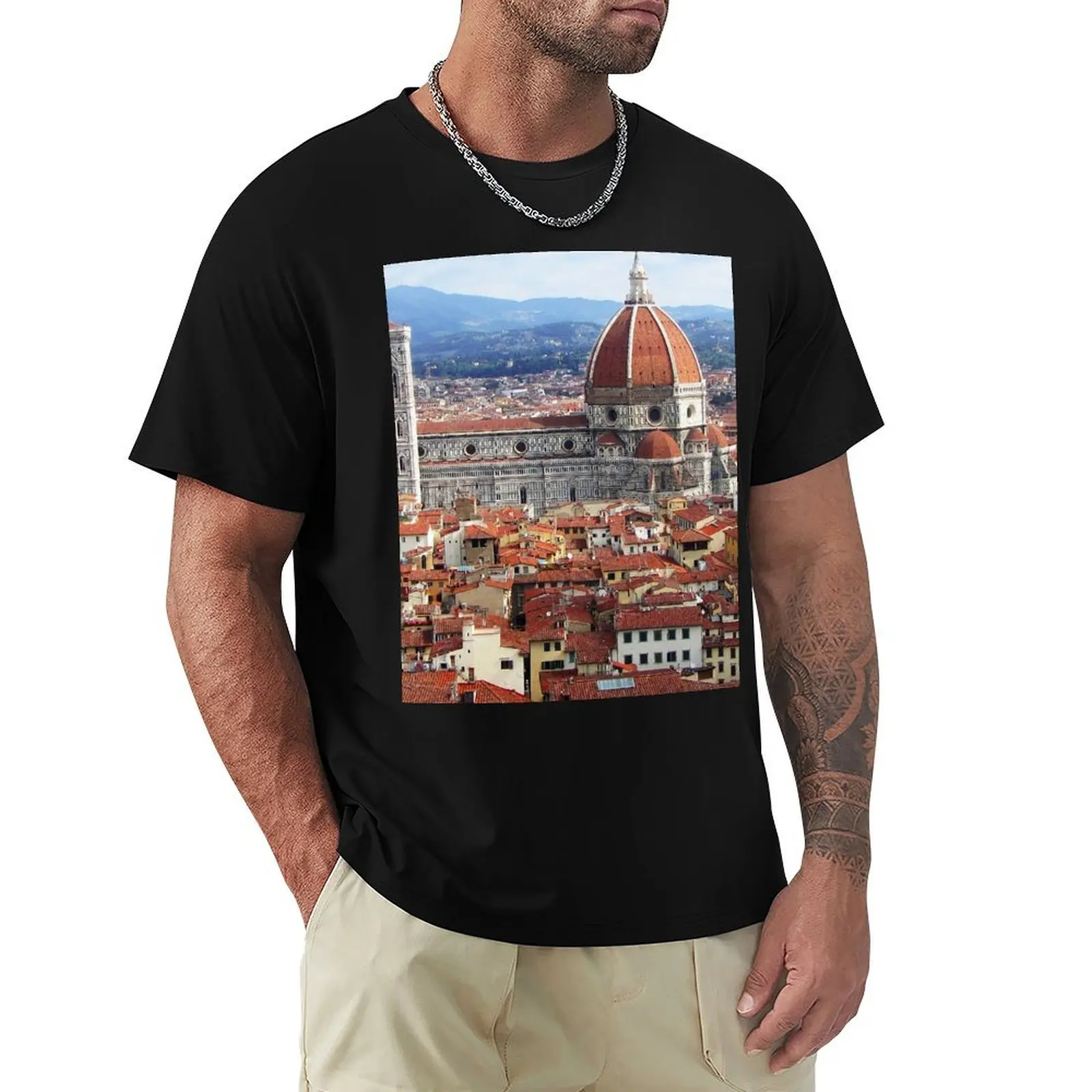 Camiseta Duomo Florence Itália, camiseta casual de Halloween