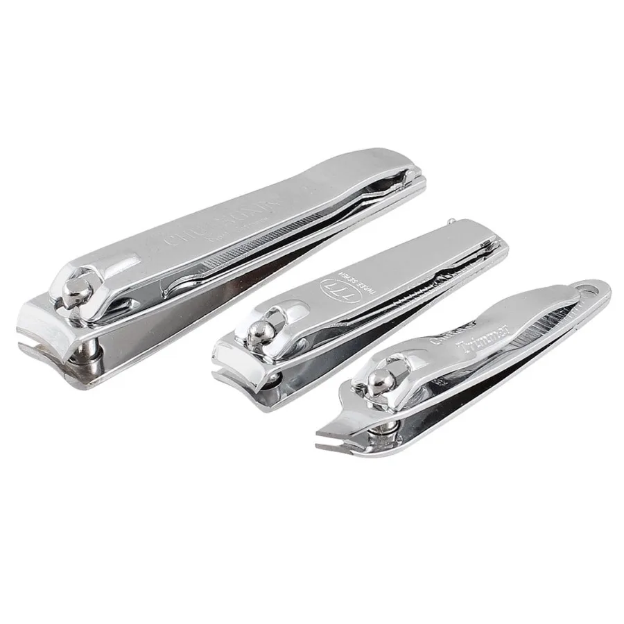 

3 Pcs Stainless Steel Nail Trimmers Set for Precise and Comfortable Nail Care at Home Travel or Salon Use Durable RustResistant