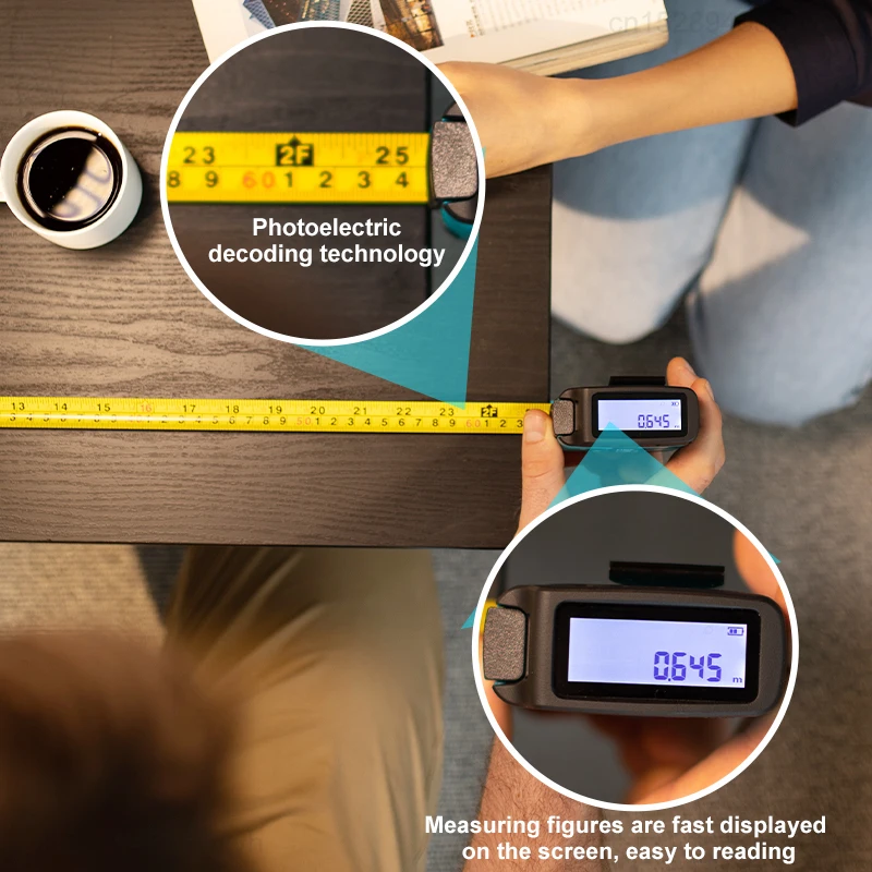 Xiaomi MiLESEEY 2-in-1 Digital Reading Tape Measure DT20 5m Bluetooth Measuring Tape Rechargeable рулетка Digital Measuring Tool