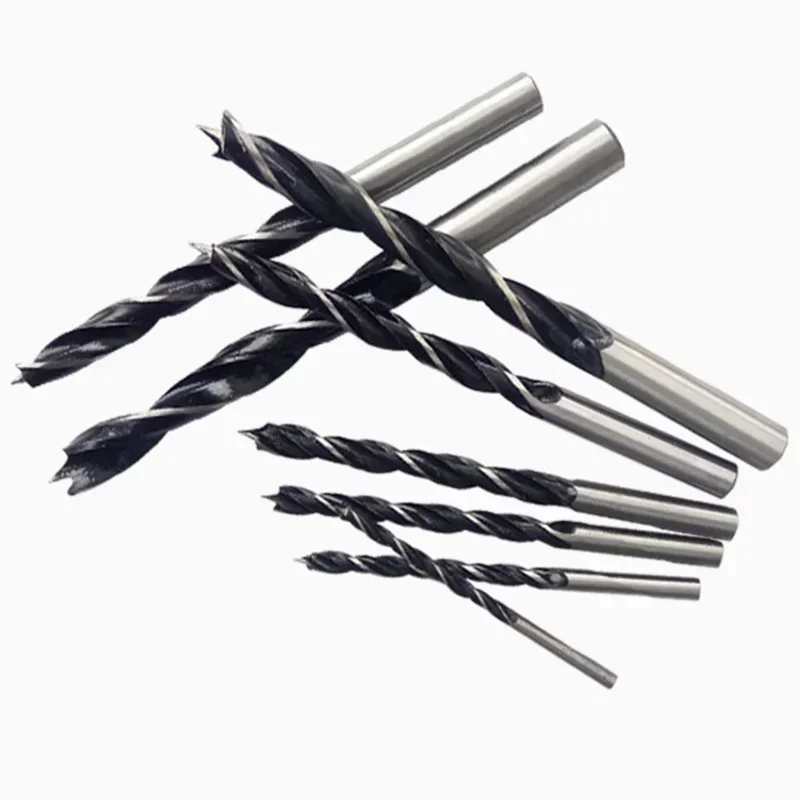 8Pcs Brad Point Drill Bit In Blister Pack 3-10mm Diameter Wood Drill Bit Three Point Woodworking Round Shank Drill Kits