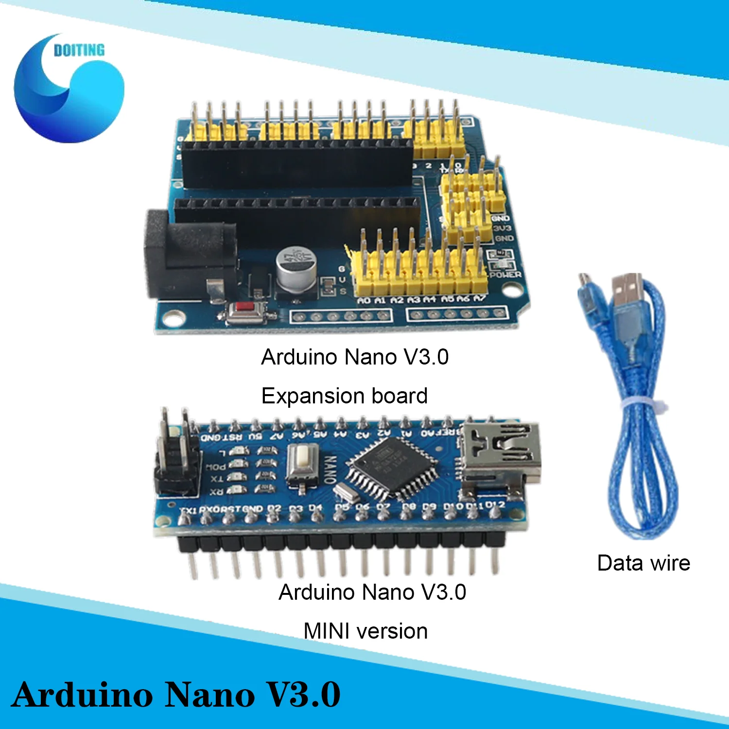 arduino-nano-v30-シールド拡張ボード-atmel-atmega328p-nano-30-開発ボード-nano-io-拡張ボード-diy-シャーシ用