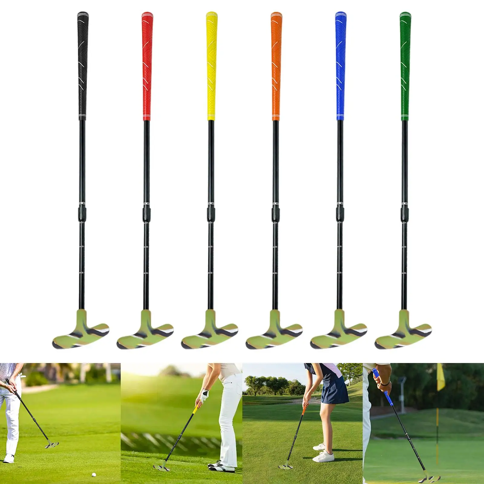 Golf Accessories Aluminum Alloy Putter Retractable Club for Men Women Left Hand Beginner Practice Equipment