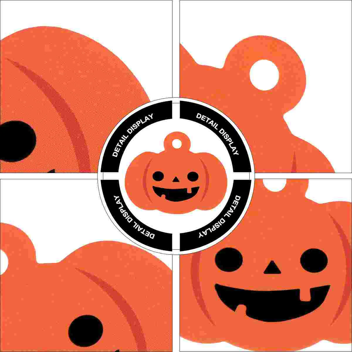 Halloween Treat Bag Cards Hang Tag Bookmark Decor Gift Tags Kraft Paper with Pre-cut Holes