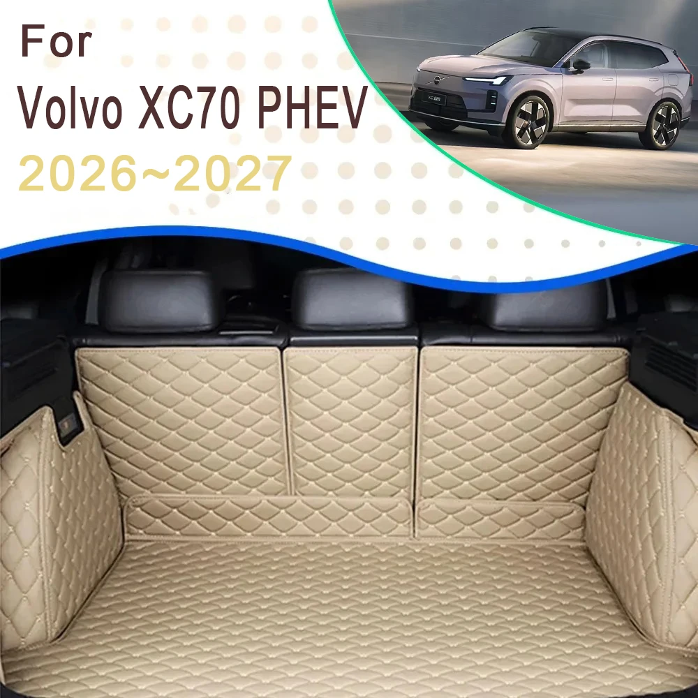 Car Trunk Cargo Liner For Volvo XC70 Plug-in/PHEV V446K 2026 2027 Waterproof Rear Boor Mat Carpet Storage Pad Auto Accessorie