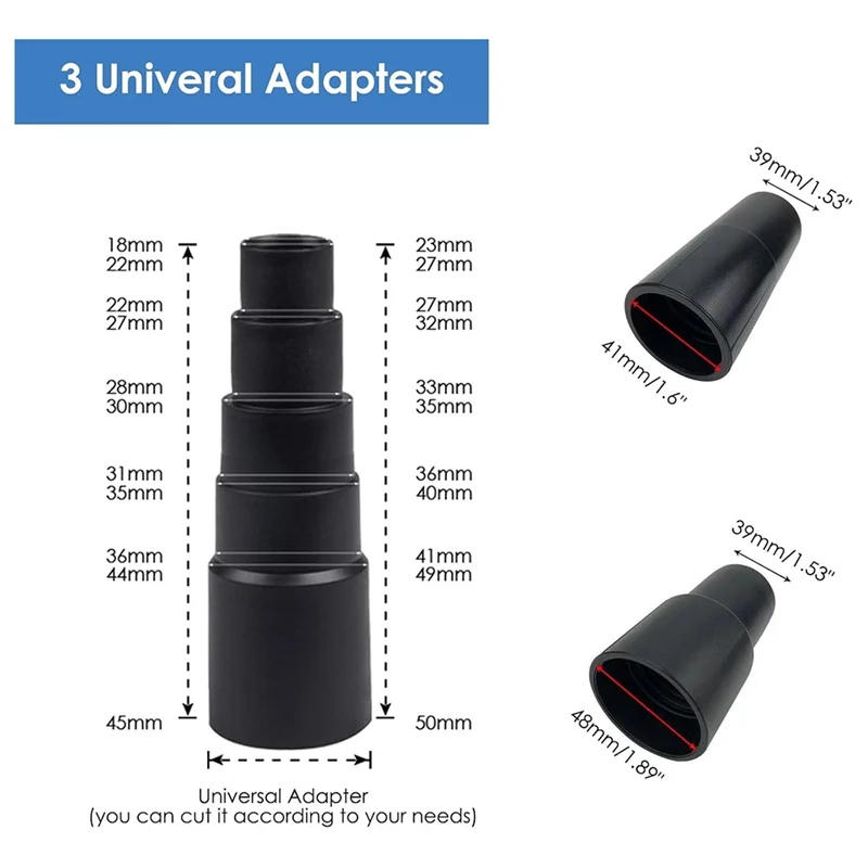 A94E-مرفق مستخرج الفراغ لتنظيف السجاد والداخلي وتفاصيل السيارة المعدنية مجموعة أدوات استخراج Ripclean + 3 فراغ التكيف