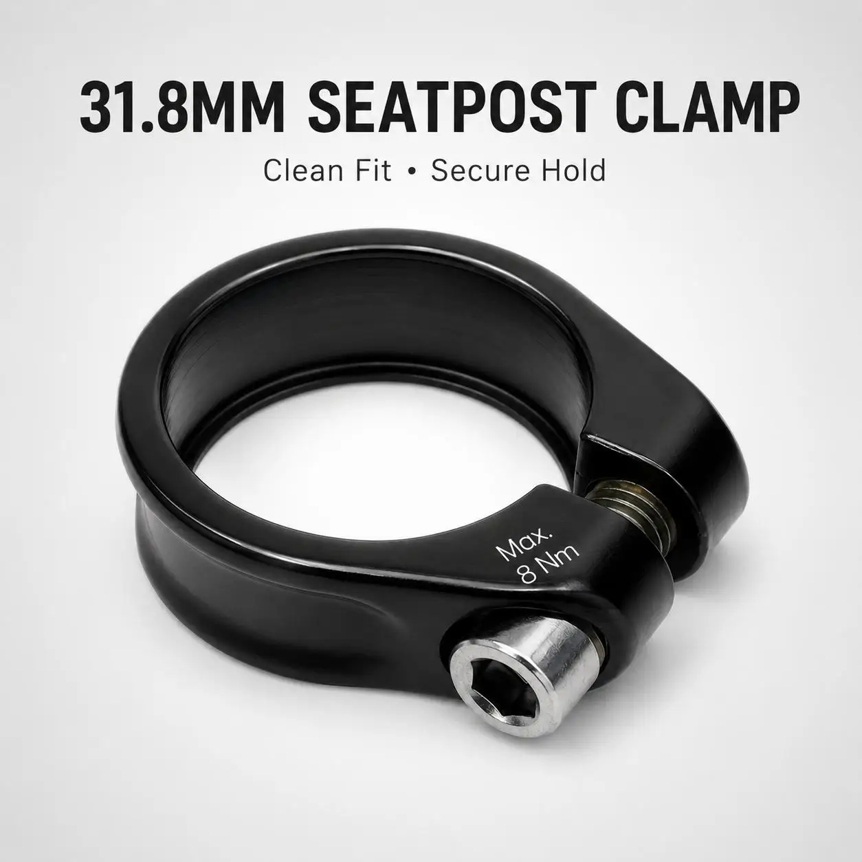 31,8 mm / 34,9 mm Aluminium-Fahrradsattelstützenklemme – Leichte Schnellspann-Sattelstützenklemme für Rennräder und Mountainbikes