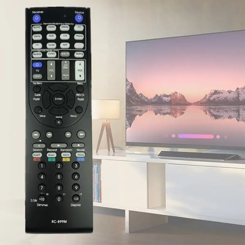 Y1UB RC899M جهاز التحكم عن بعد لـ DTR-40.7 DTR-20.7 DTR-30.7 المسرح المنزلي يعزز تجربة عدم تضمين البطارية