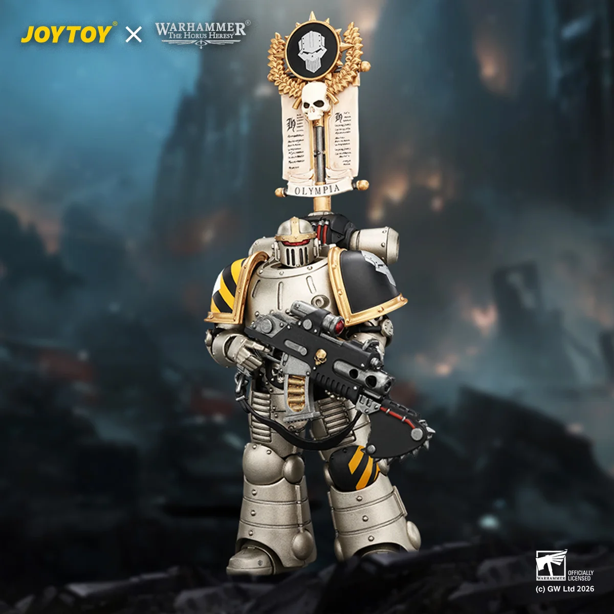 【In Stock】H12.3cm JOYTOY Warhammer The Horus Heresy Iron Warriors Mkll Tactical Sergeant Legionary1 2 3 1/18 Action Figure view 4