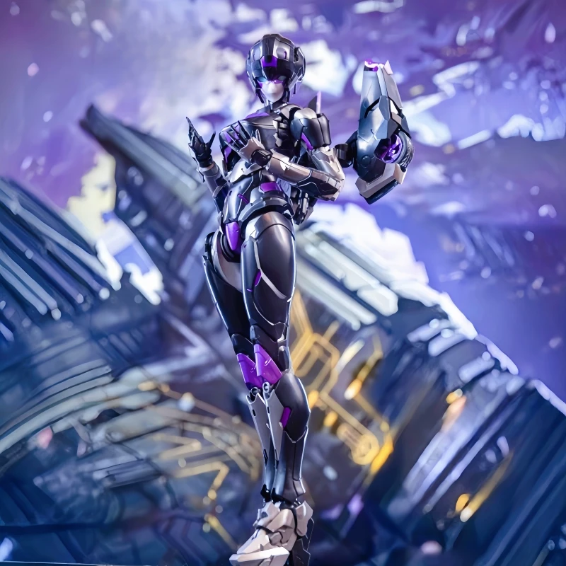 

Hot Selling M66337 Character Transformers Anime Character Dark Arcee Character Pvc Statue Model Doll Collection Desktop Toy Gift