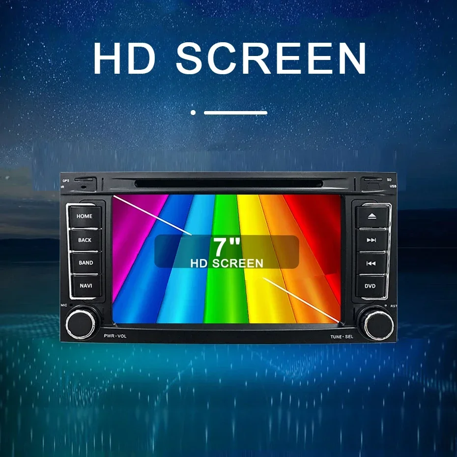Kabelloses CarPlay, Android 15, Autoradio, 2 DIN, für Volkswagen Touareg, Transporter T5, Multivan, Baujahr 2002–2010, Multimedia-Player, GPS. – Detail 7