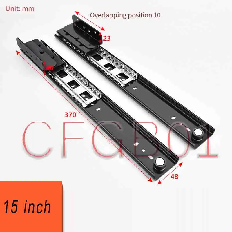Heavy Duty Retractable Invisible Slide Rail, Silent Push Pull Track, Bay Window Desk Hardware Accessories, Table Drawer Guide Ra