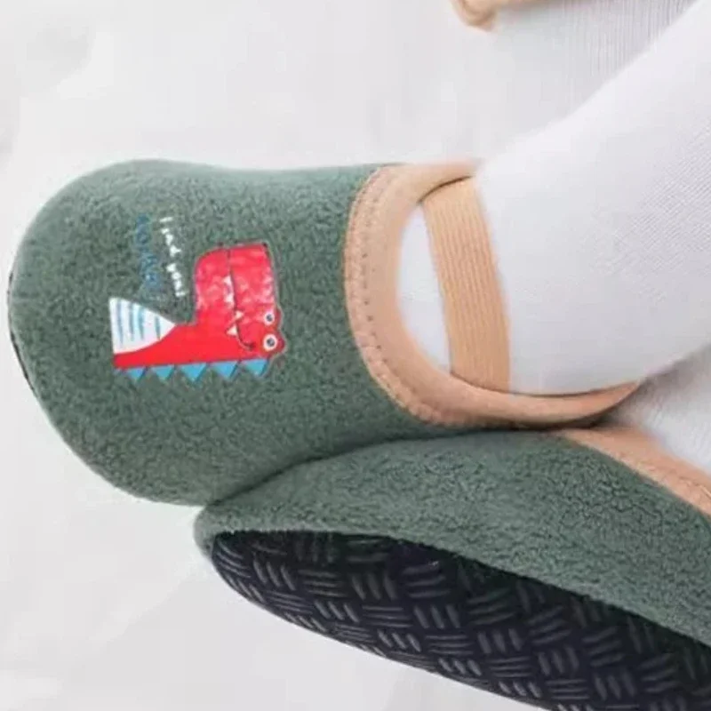Spring and Autumn Children's Indoor Soft Shoes Floor Socks Quiet Lightweight Anti Slip Baby's Indoor Home Shoes for 1-2 Year