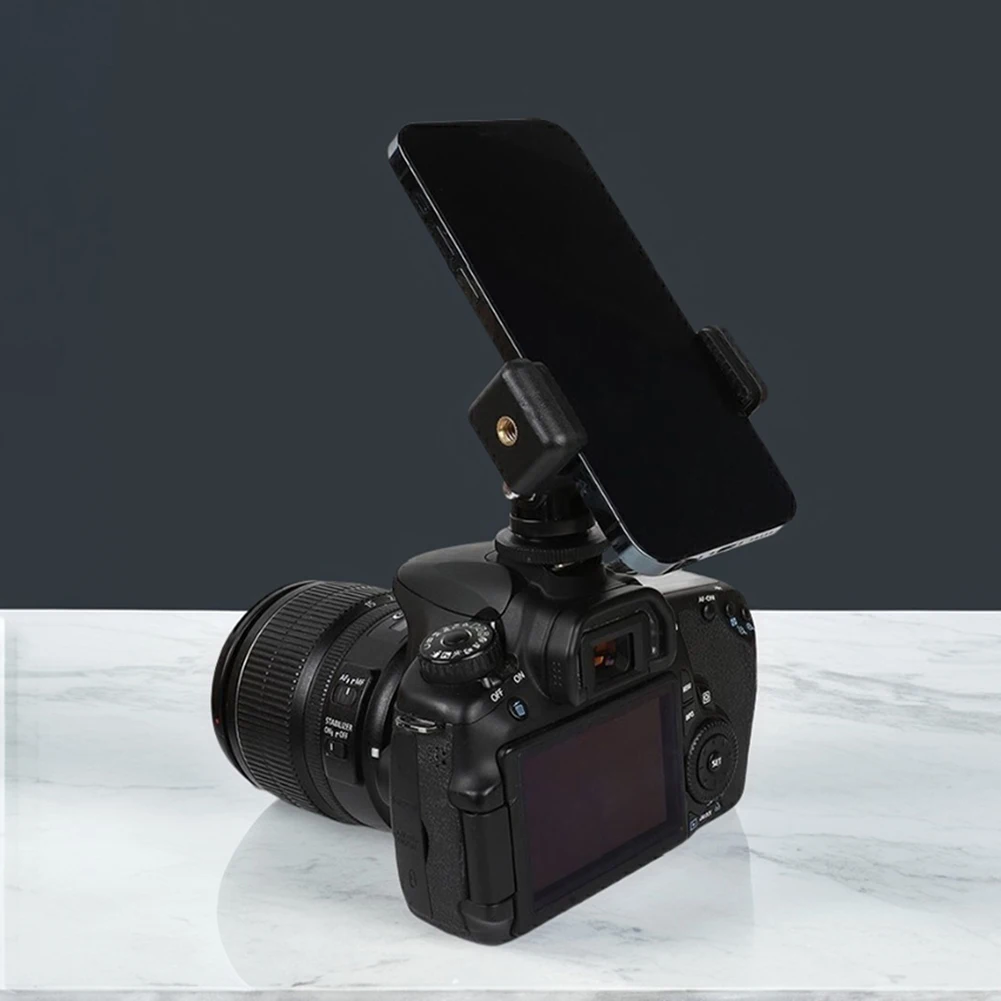 Kamera Blitzschuh Telefonhalter 360° °   Rotation Handy Clip Halter Monitor Flexible Stativ Adapter für Canon Nikon Sony DSLR